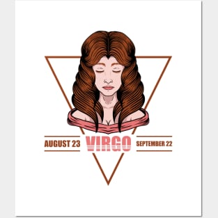 Virgo Zodiac Symbol Posters and Art